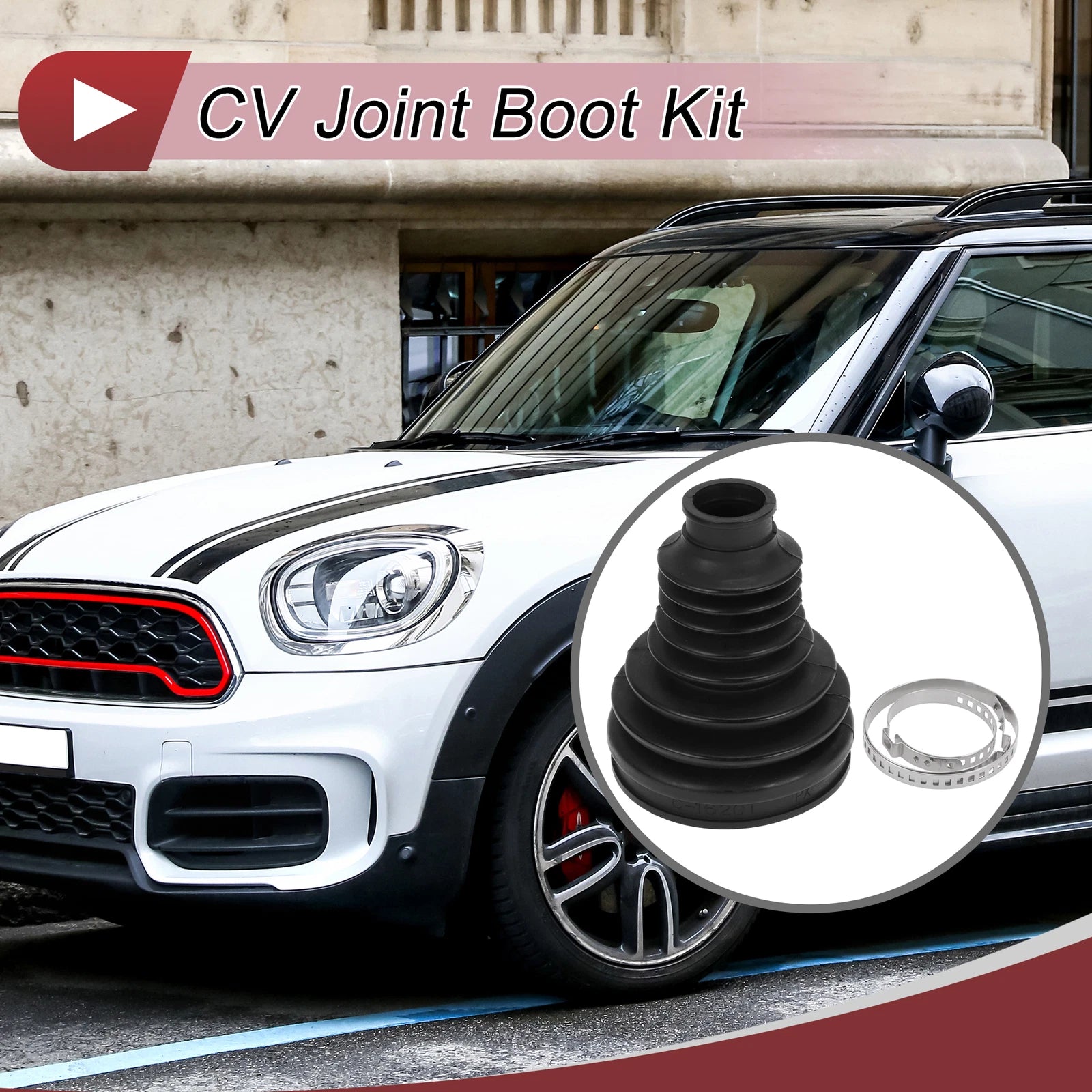 Inner CV Joint Boot Kit w/ Clamp for Mini Cooper Countryman (2011–2016)