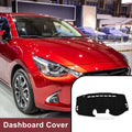 Dashboard Dash Cover Mat for Mazda 2 Demio (2007–2014) Sun Protector Black