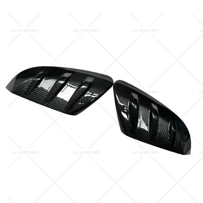 2X Carbon Fiber Side Mirror Cover Caps for Honda Civic (2016–2021)