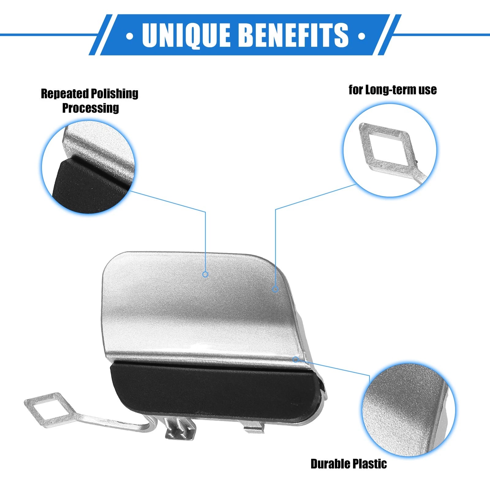 Rear Bumper Tow Hook Cap Replacement for Mercedes-Benz E450 (2019–2020)
