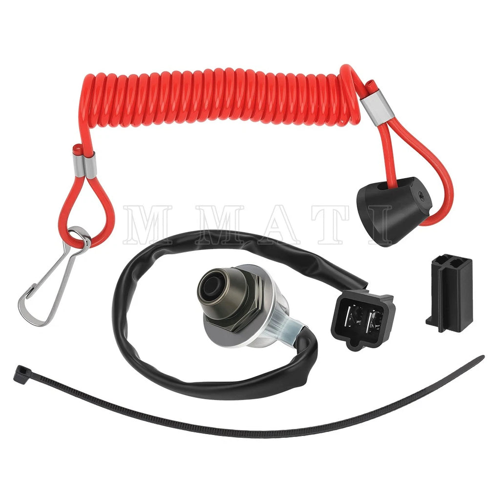 Coiled Tether Kill Switch Kit for Polaris 800 Titan Adventure (2019–2023)