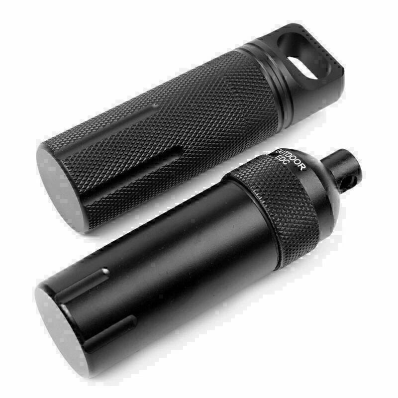 Portable Survival EDC Tool Waterproof Mini Capsule Seal Bottle Case