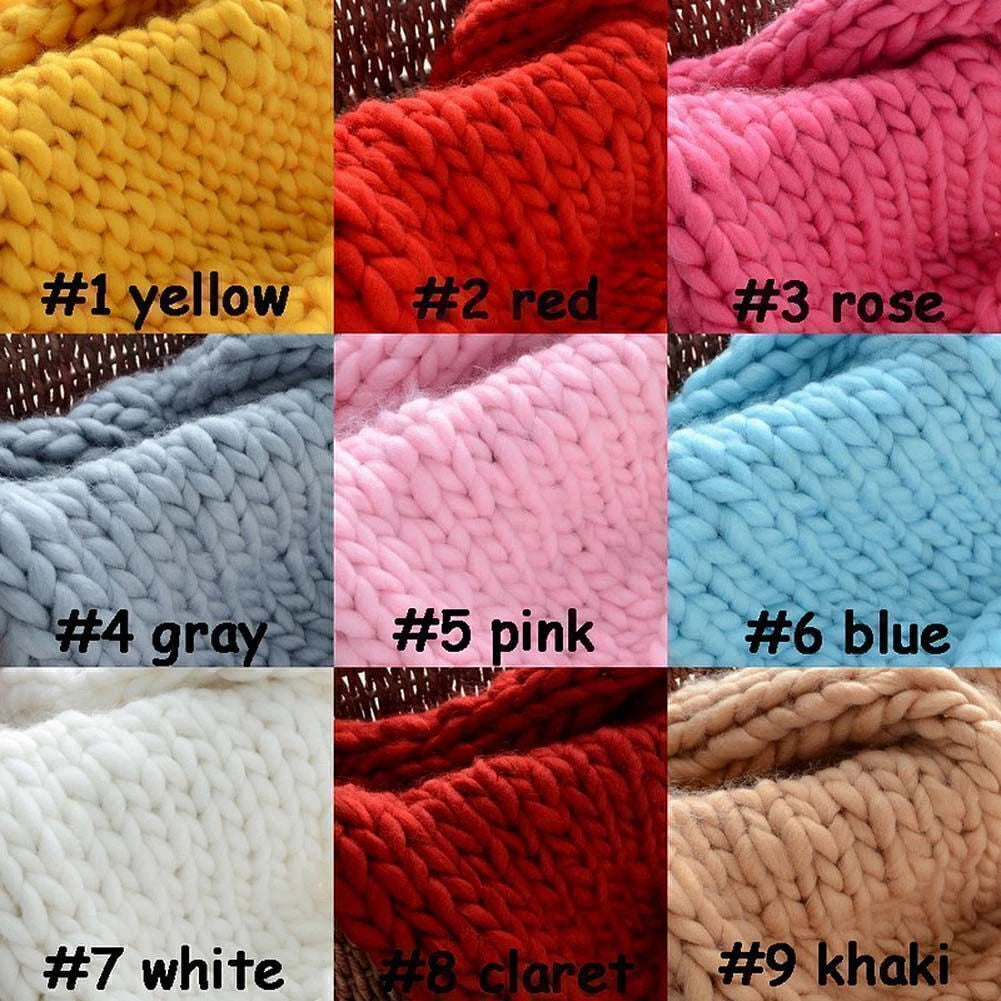 Chunky Knitted Thick Blanket for Sofa (Winter Warm Merino Bulky Throw)