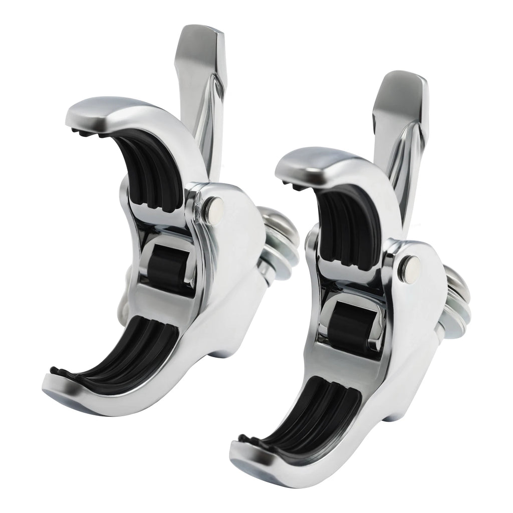 49mm Detachable Windshield Clamps for Harley Fat Bob (2018–2025) Chrome
