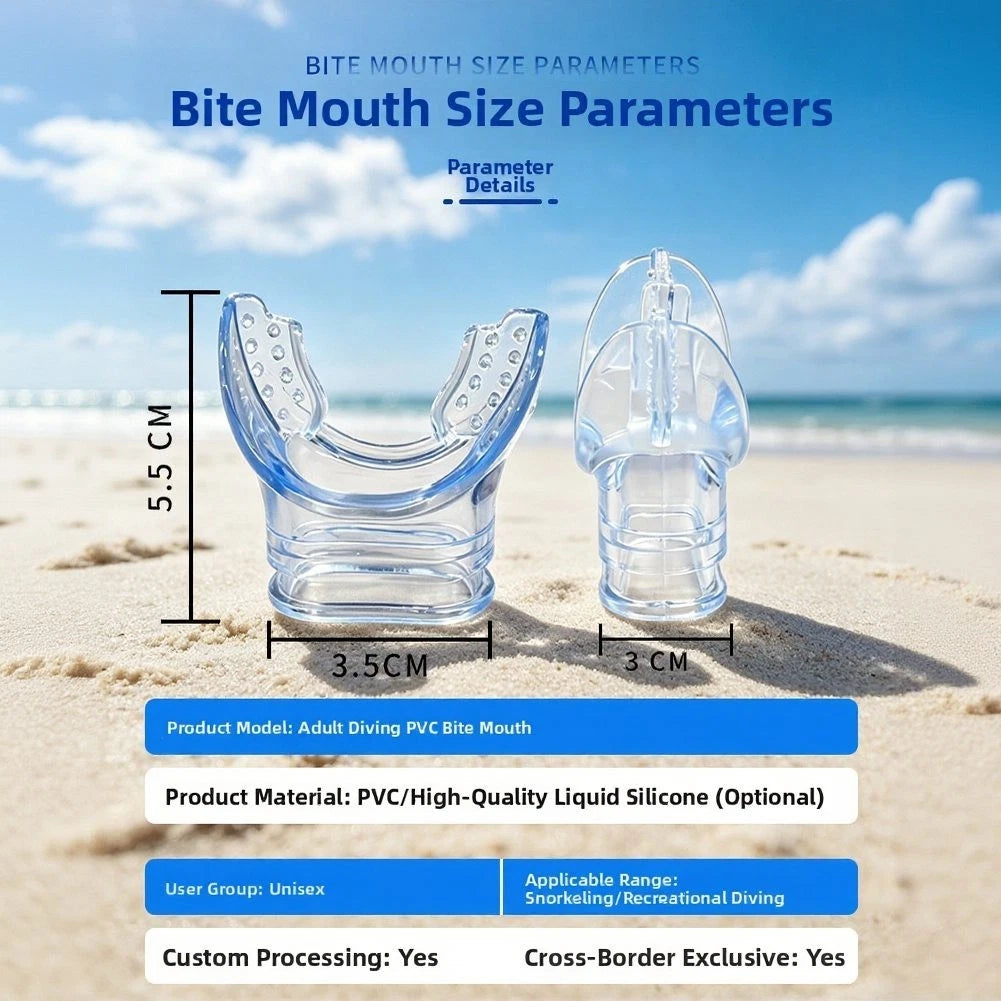 Snorkel Mouthpiece Bite Peg for Swimming (4.5cm, 3.8cm)