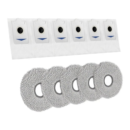 Microfiber Mop Cloth + Dust Bag Kit for Bosch Spotless Max BCRDW3B Series