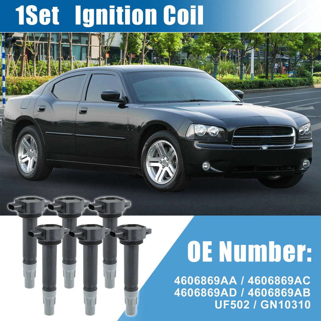 Ignition Coil Replacement Set for Dodge Charger 2.7L 3.5L 4.0L (2006–2010)