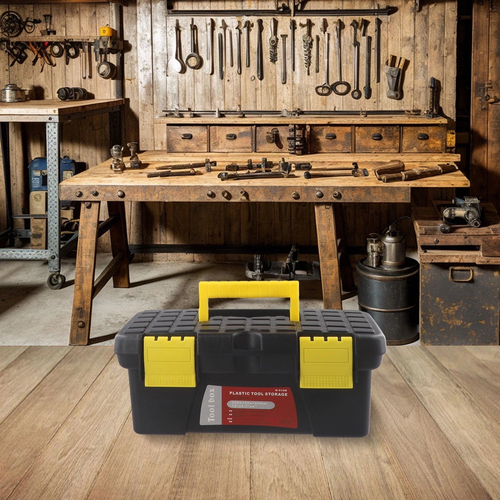 10 Inch Toolbox for Tools and Accessories Storage