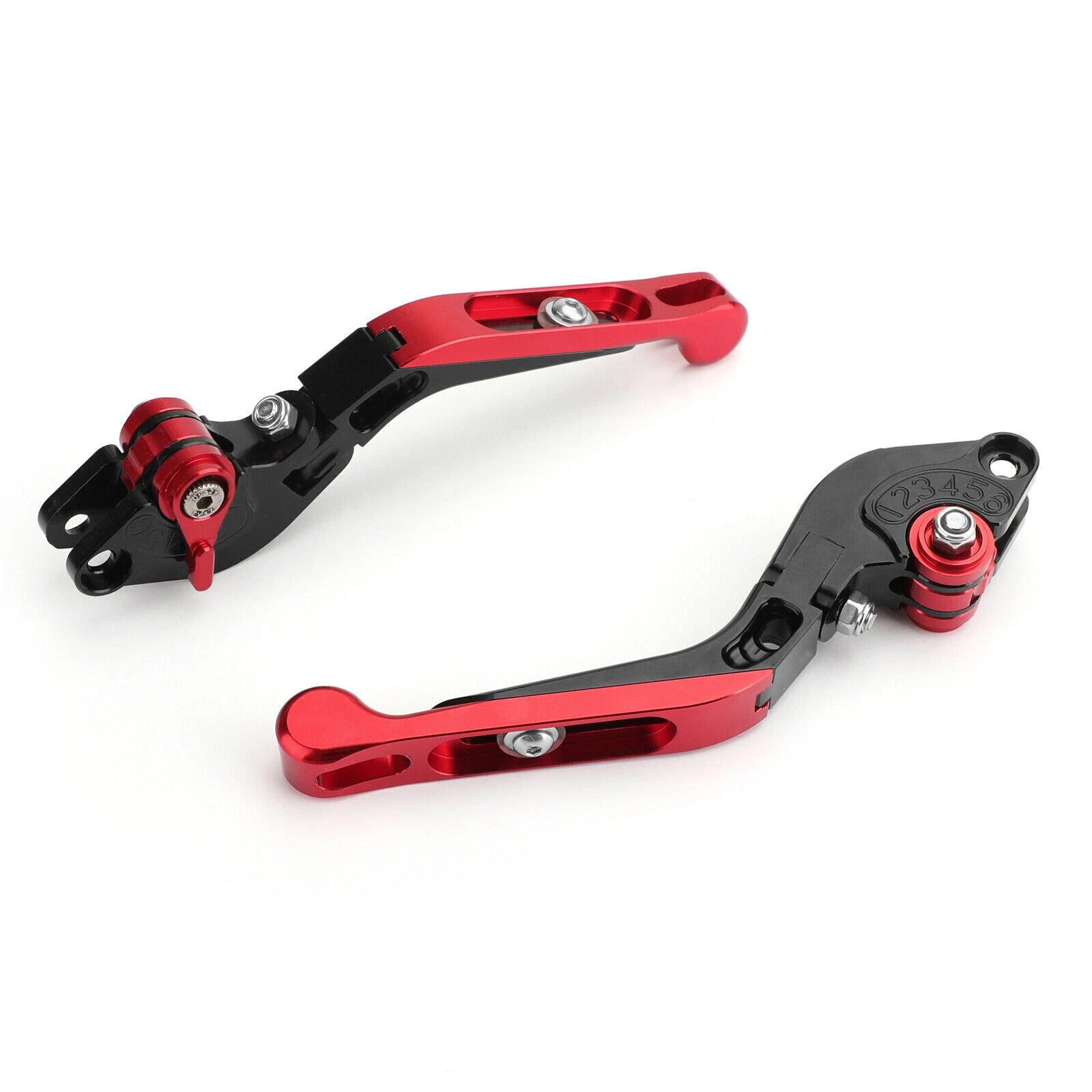 Adjustable Folding Brake & Clutch Lever for KTM 390 (2019) Red T9