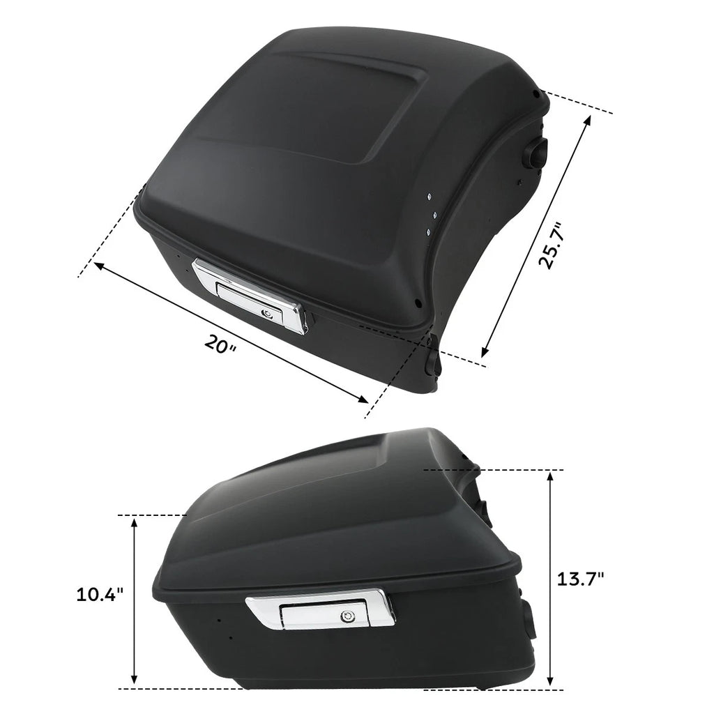 Trunk Backrest Speakers Light Mount Rack for Harley Road Glide (2014–2026)