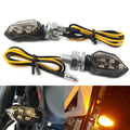 2X Mini Motorcycle 12V LED Turn Signals Blinker Light Indicator Amber Lamp mo