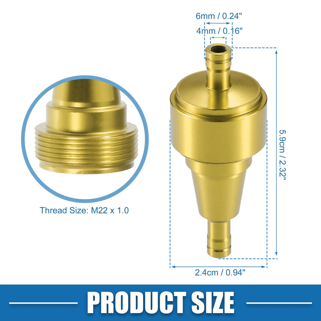 Gas Inline Fuel Filter 6mm OD for ATV UTV (Universal)