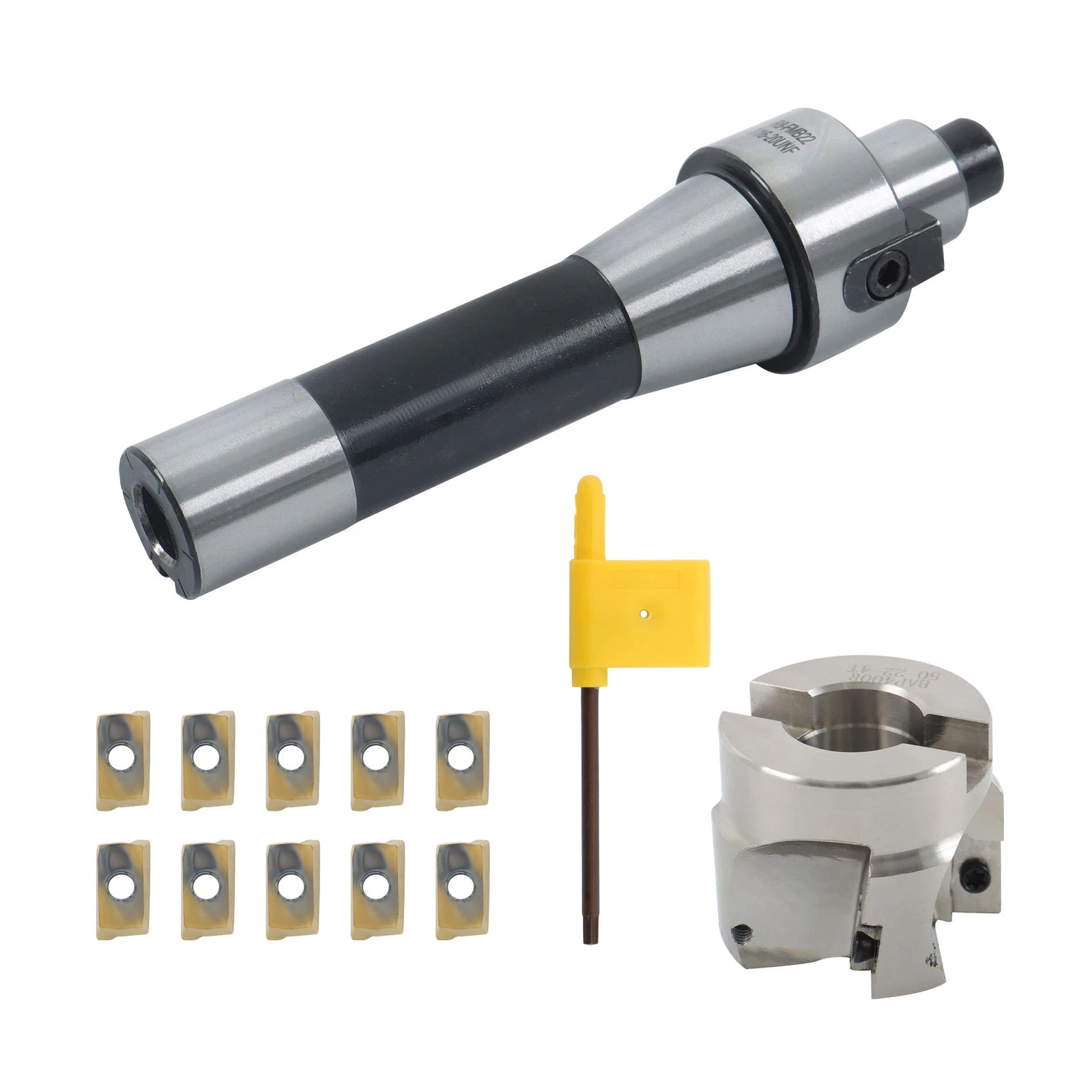 10Pc APMT1604 Carbide Insert Face End Mill Shell Cutter for R8 FMB22 Arbor