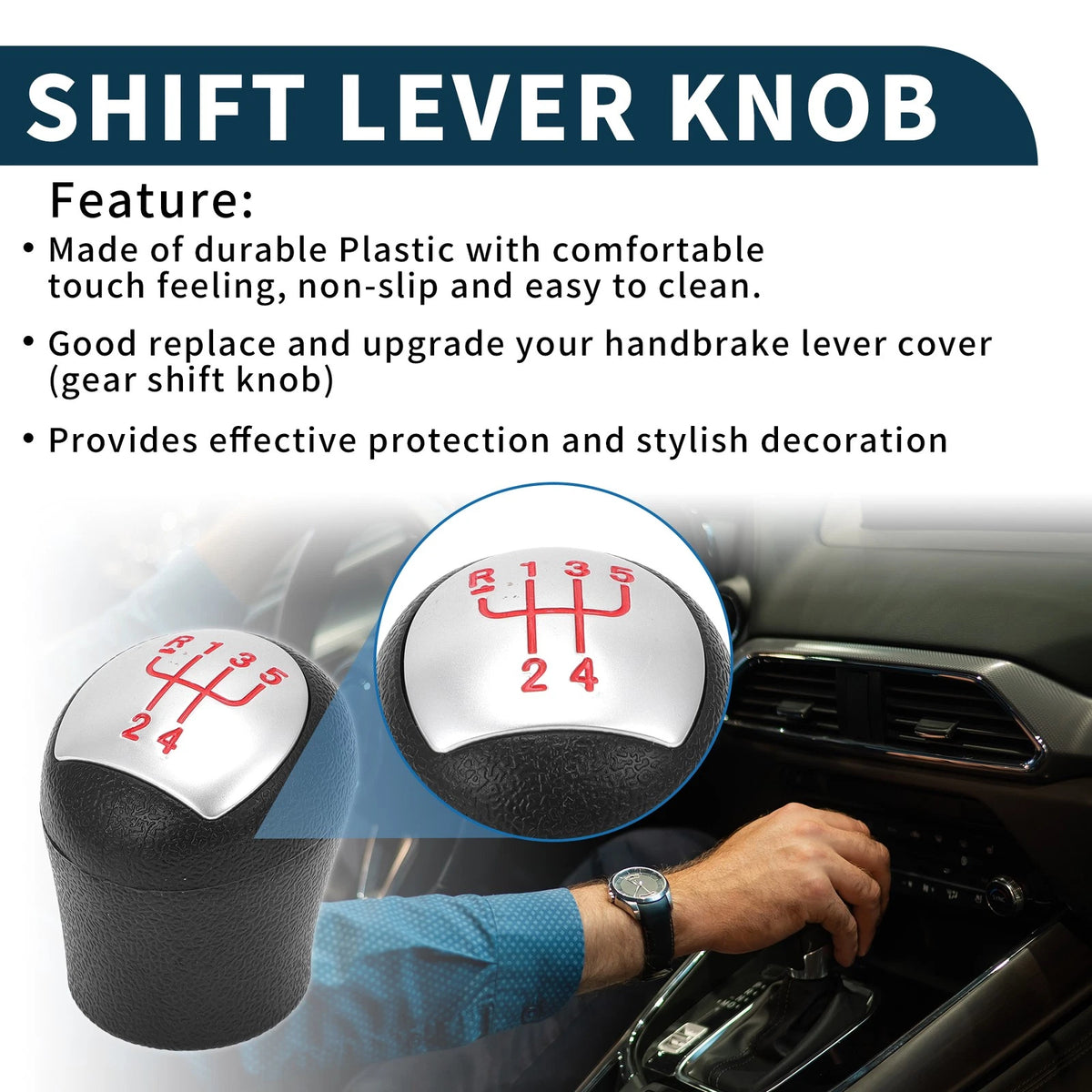 5 Speed Gear Shift Knob No.8200208090 for Renault Kangoo (1997–2019)
