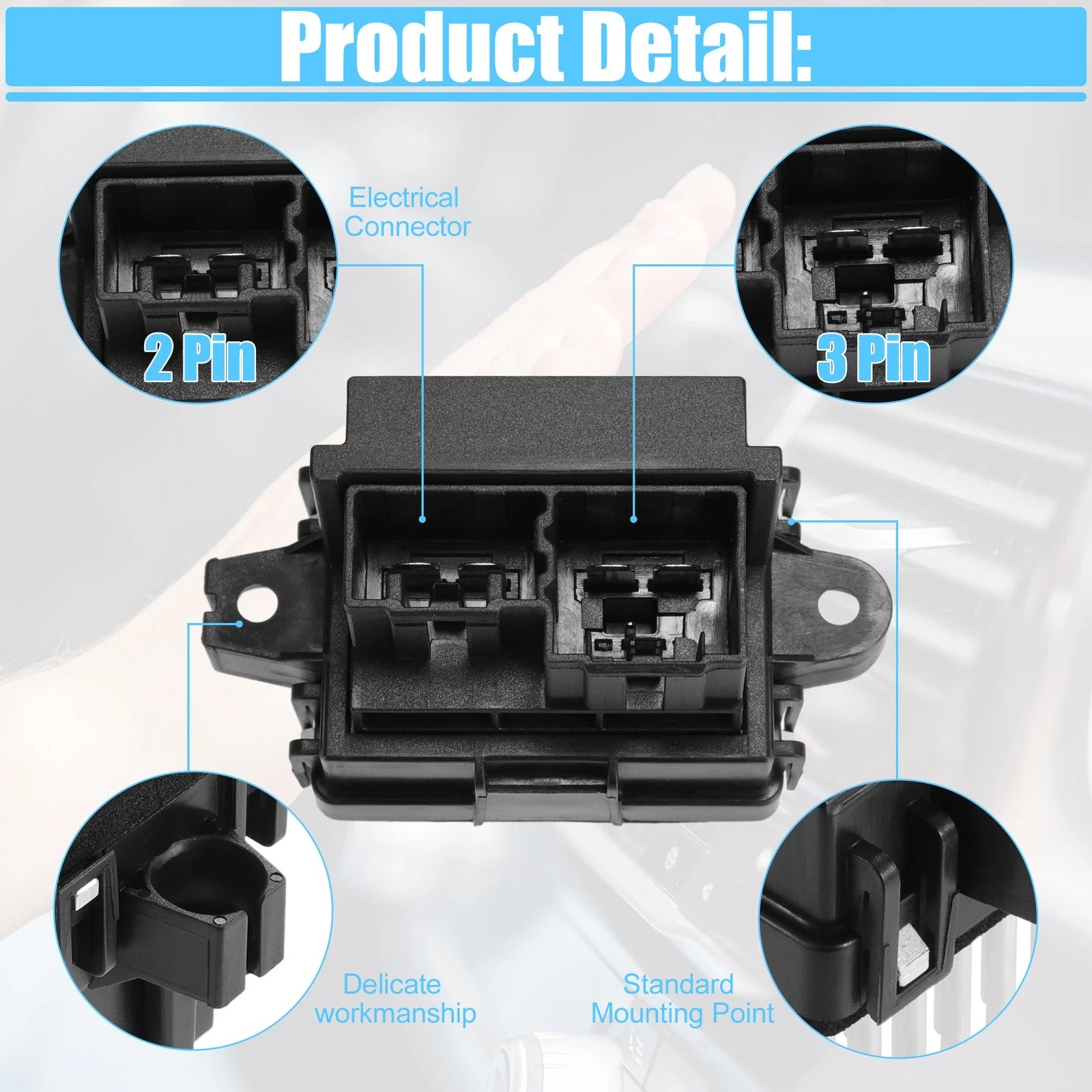 HVAC Blower Motor Resistor Replacement for Chevy Suburban 2500 (2007–2013)