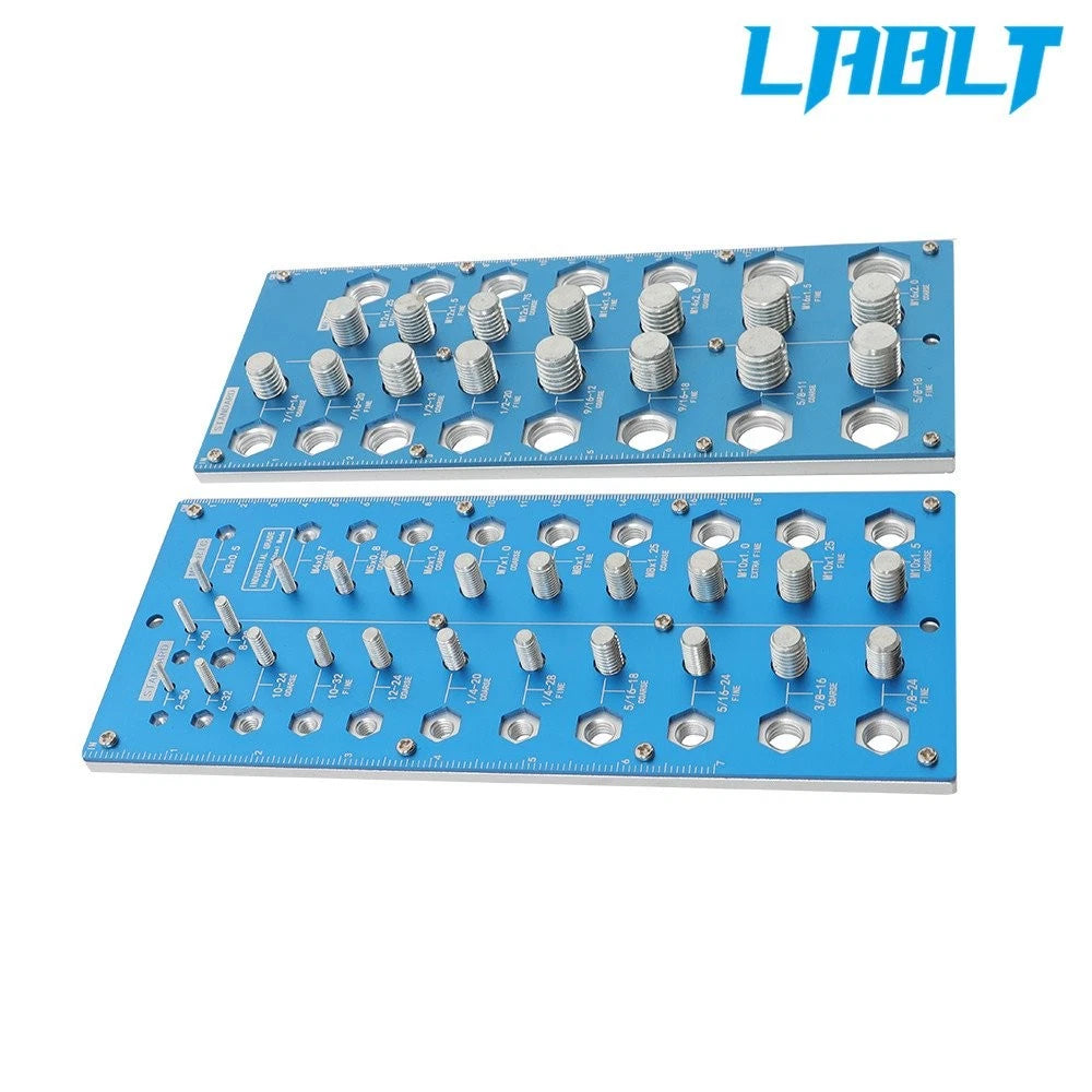 Durable Nut and Bolt Thread Checker for Universal Use (21 Inch, 17 Metric)