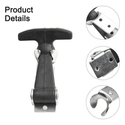 Stainless Steel Rubber Hood Catch for Flexible T Handle (4-7 Inch)