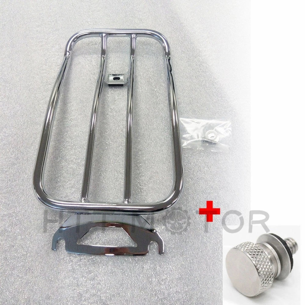 Luggage Rack & Bolt for Harley Davidson Road King FLHTC (Chrome)