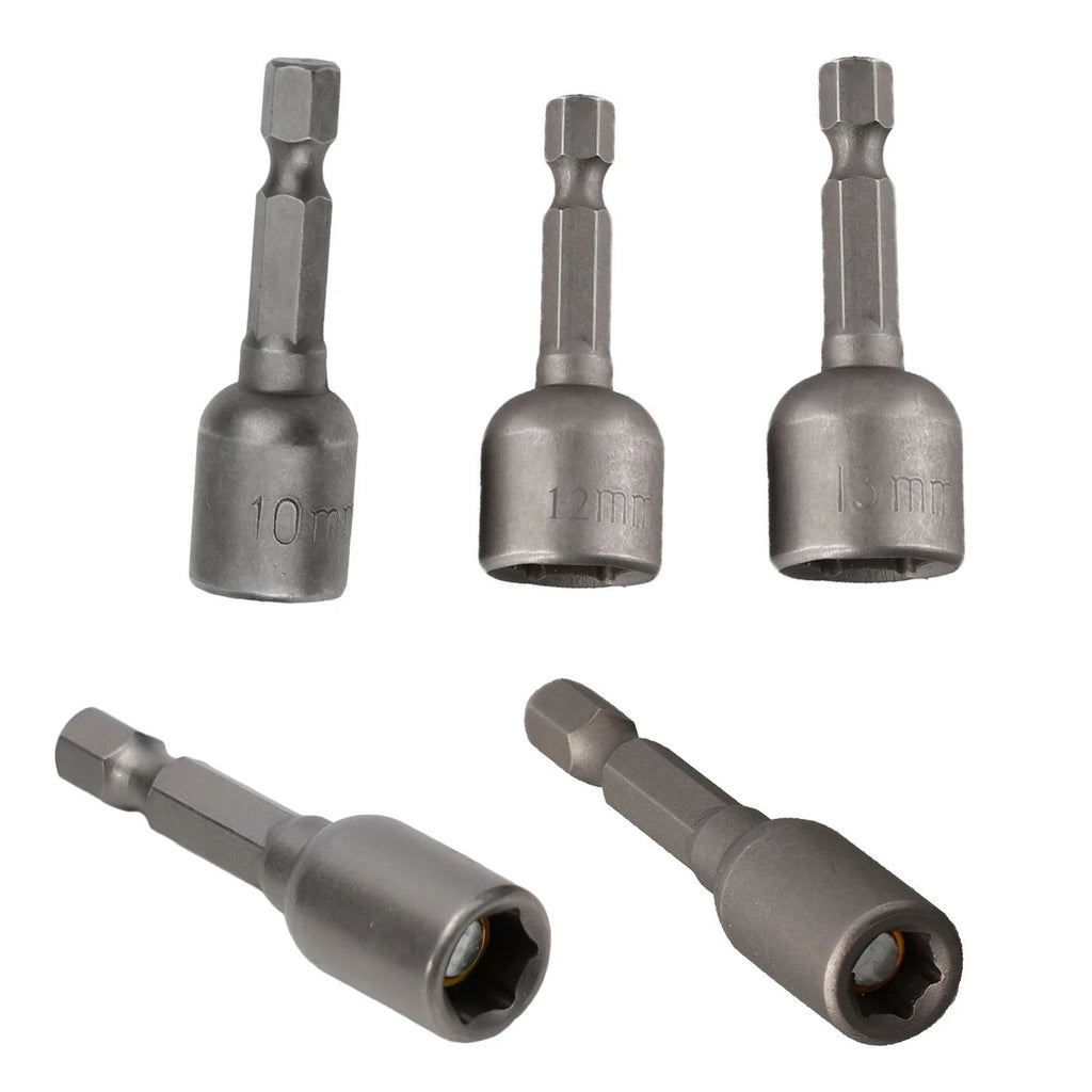 5PCS 14inch Hex Shank Magnetic Nut Driver Set for Electric Drill