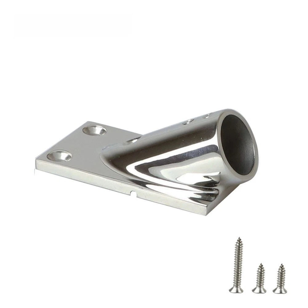 Rectangular Boat Hand Rail Base 316 Stainless Steel for (22mm, 25mm)