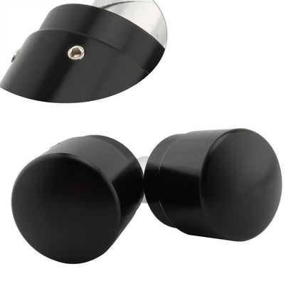 Black Front Axle Caps Nut Covers for BMW RnineT Pure Racer (2017–2022)
