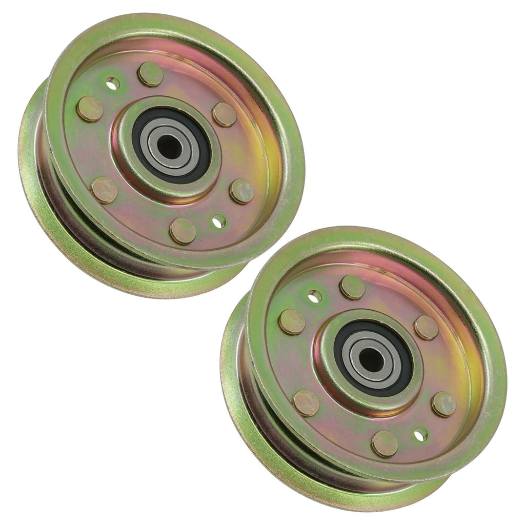 Qty 2 Deck Flanged Idler Pulley Replacement for Ariens 48 in (2011–2011)