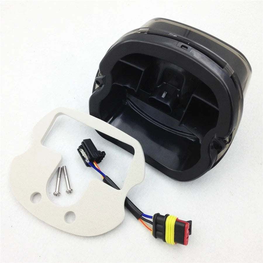 HTTMT Tail Brake Light for Harley FXST FXSTS FXSTB FXSTC (2003–Present) Smoke Lens