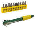 2X Lightweight Quick Ratchet Wrench Set with Driver Bits and Sockets