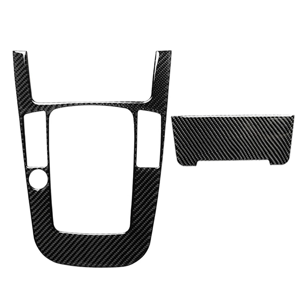 Carbon Fiber Center Console Gear Shift Panel Cover Trim for Audi A4L/A5 (2013–2020)