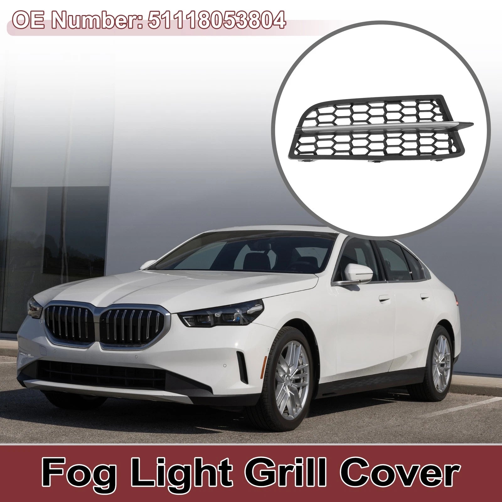 Front Right Fog Light Grill Replacement for BMW 1 Series (2011–2015)