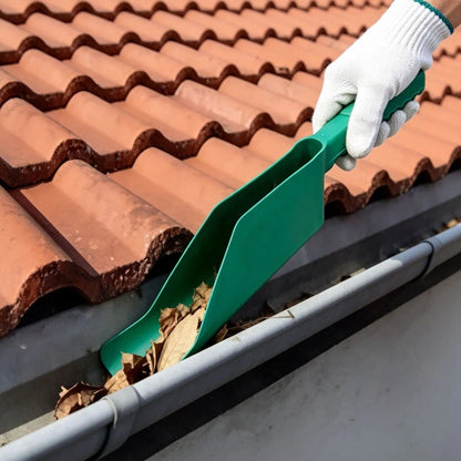 Roof Gutter Leaf Removal Shovel for Eaves Drain (43x9.5x8cm)