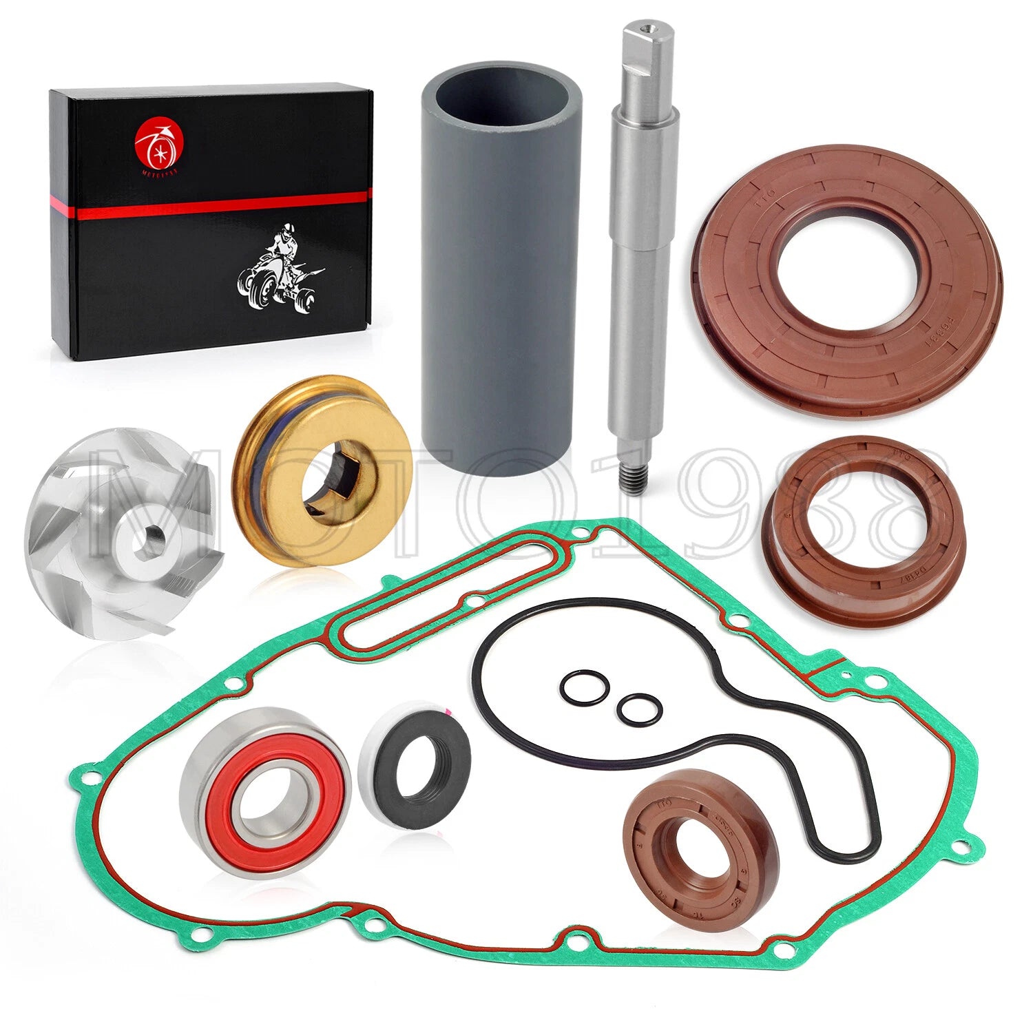 Water Pump Rebuild Kit for Sportsman 700 (2003–2008) - Impeller, Shaft, Bearing, Seal