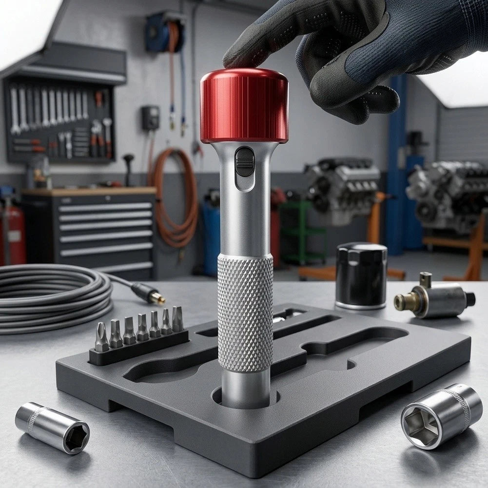 360 Rotating Magnetic Hex Socket Screwdriver Handle for Universal Use