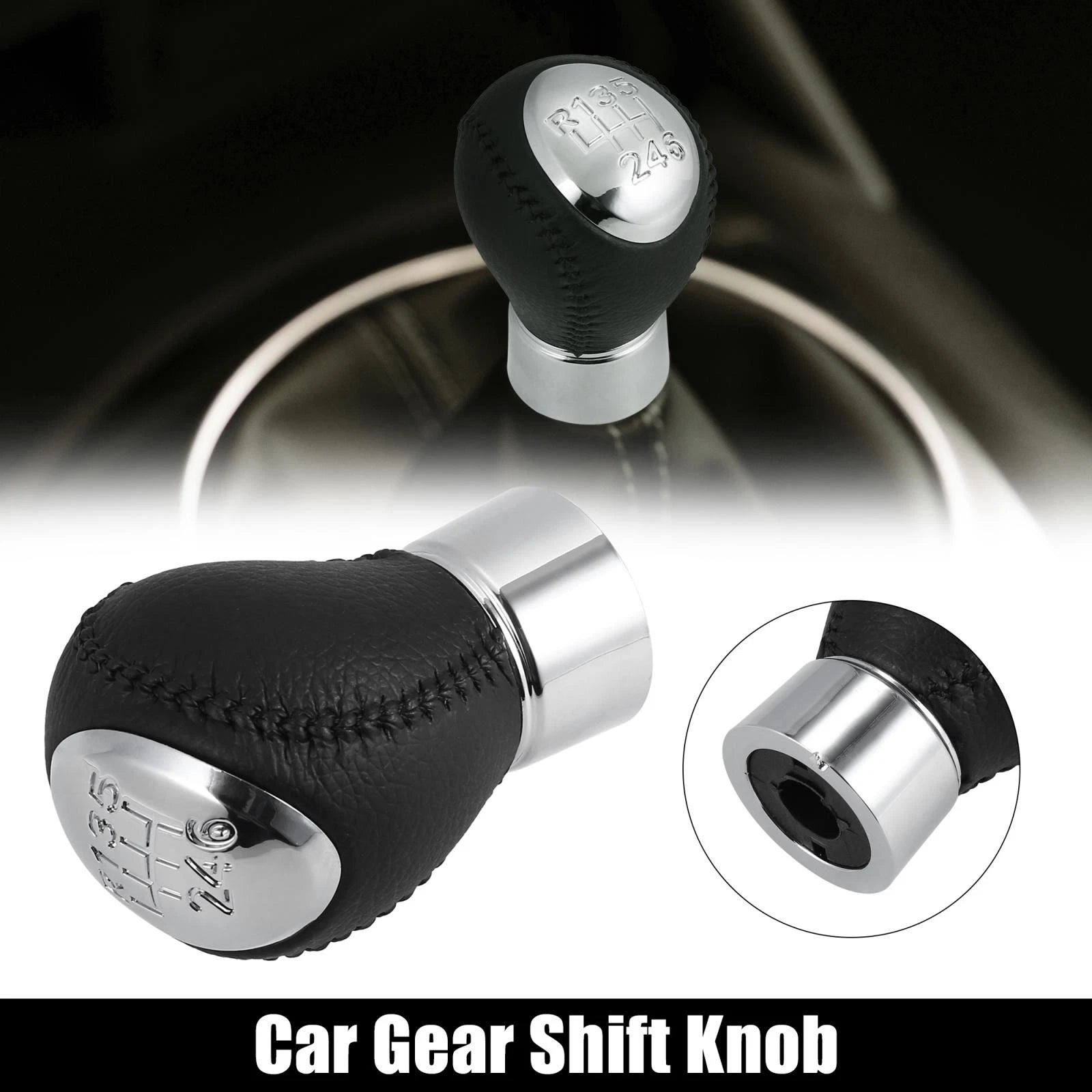 6 Speed Manual Gear Shift Knob Replacement Black for Mazda 3 5 6 RX8 (2004–2010)