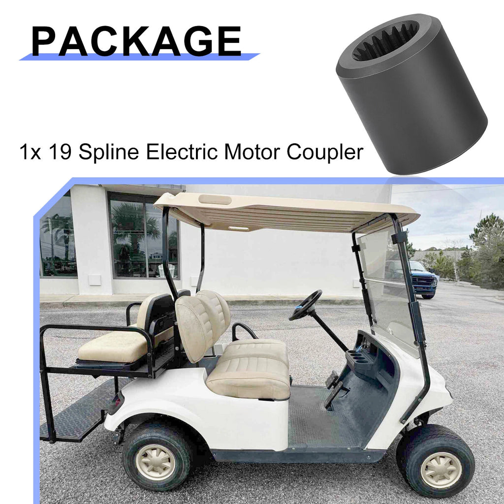 Electric Motor Coupler for E-Z-GO Golf Cart (1988–1996) 19 Spline