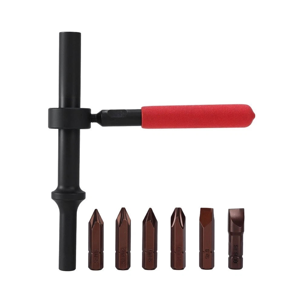 6PCS Air Impact Screw Remover Bit Set for Phillips Slotted Screws