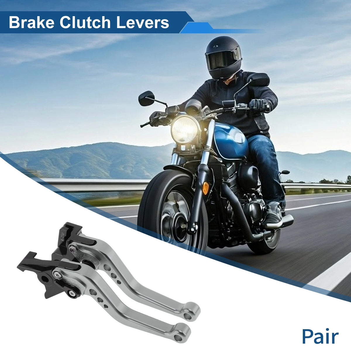 Short Brake Clutch Levers for Kawasaki Ninja 650R/ER-6F/EX6 (2006–2018)