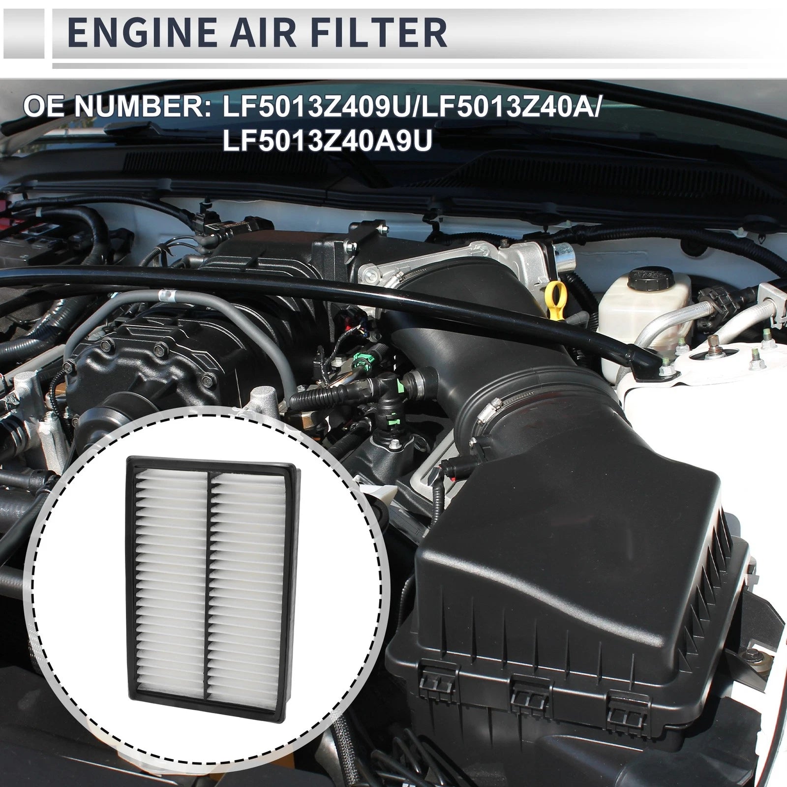 Car Engine Air Filter No.LF5013Z40A for Mazda 3 (2005–2013)