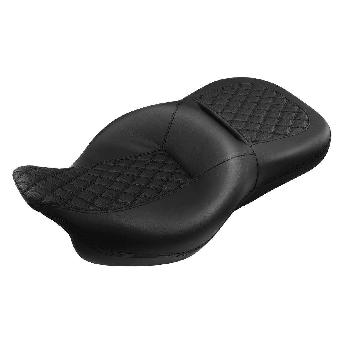 Black Driver Passenger Seat for Harley Electra Street Road Glide (2009–2023)