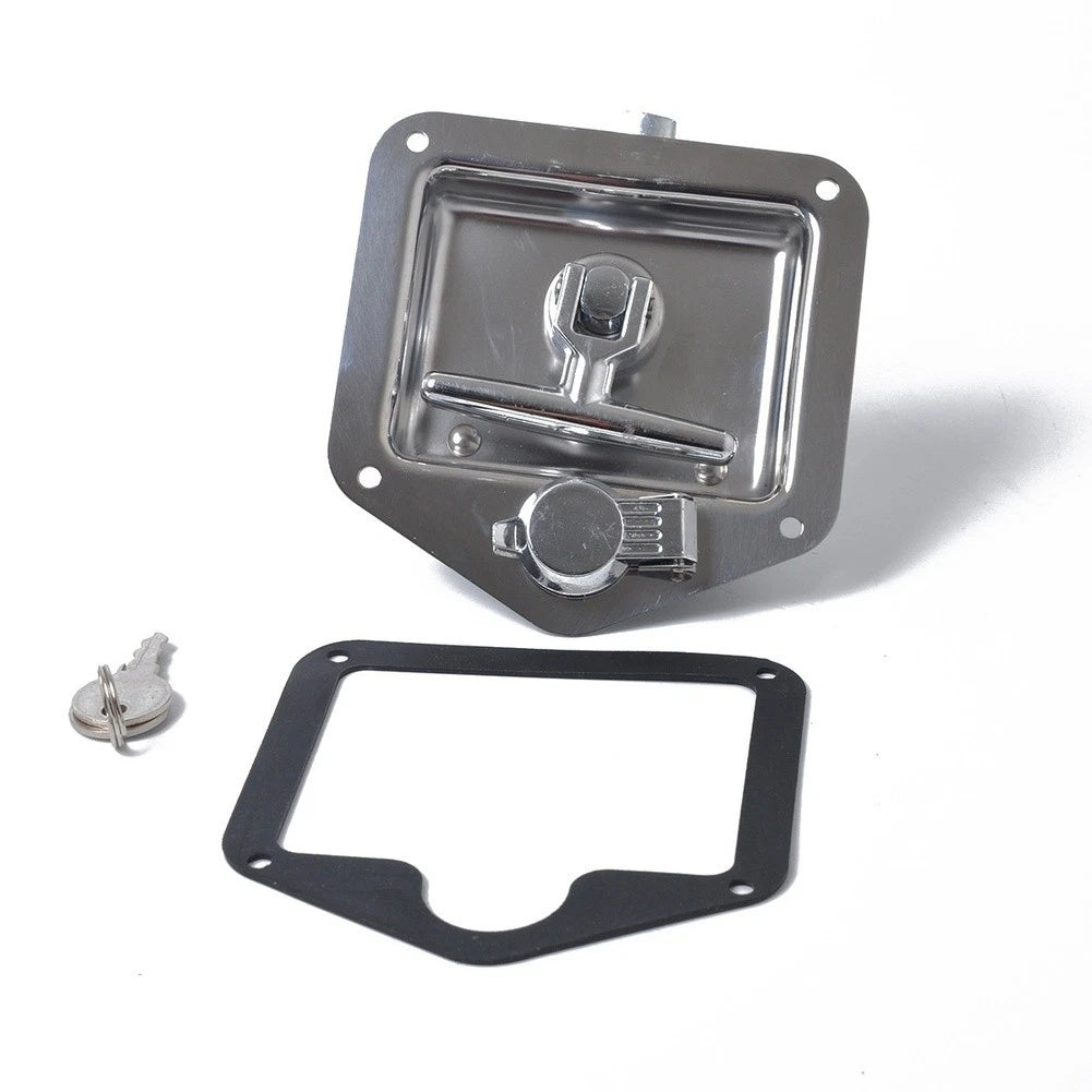 Foldable T Handle Lock for RV Trailer Toolbox (Stainless Steel 304)