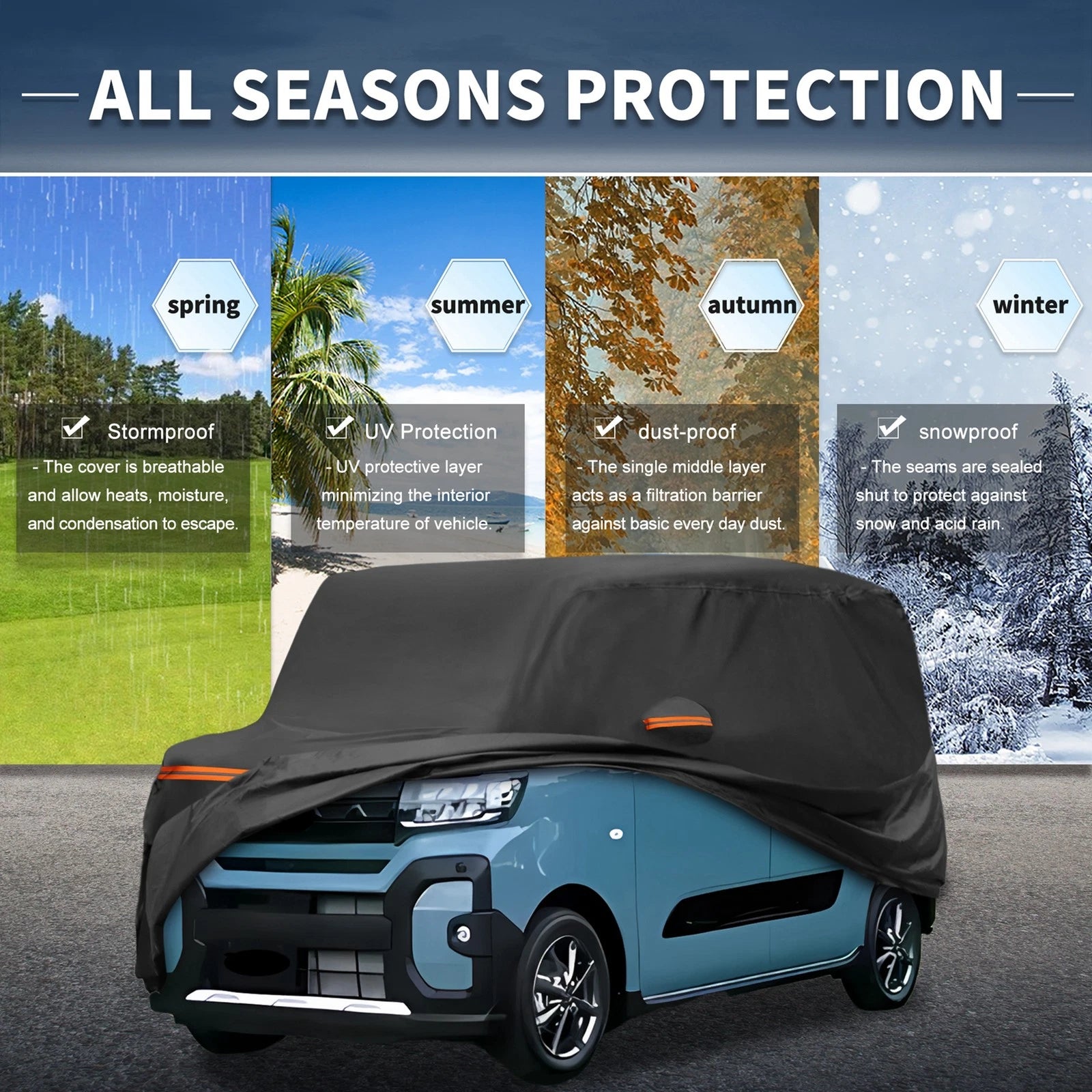 Car Cover Waterproof Heavy Duty for Subaru Chiffon (2011–2023)