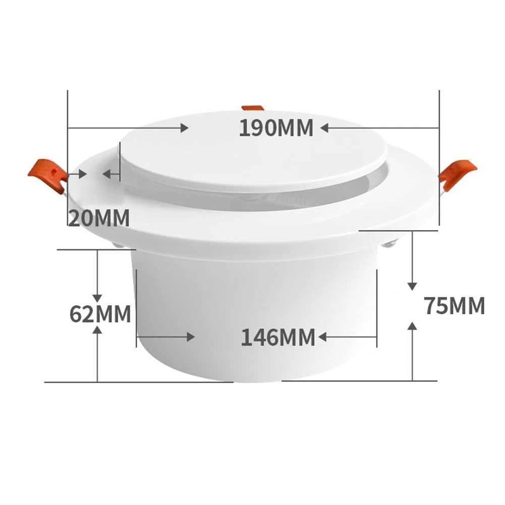 Round Air Vent Diffuser with Insect Screen for Easy Installation