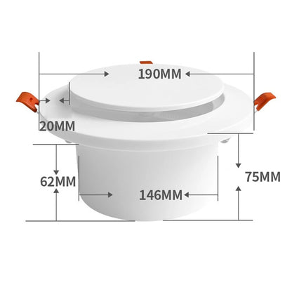Round Air Vent Diffuser with Insect Screen for Easy Installation