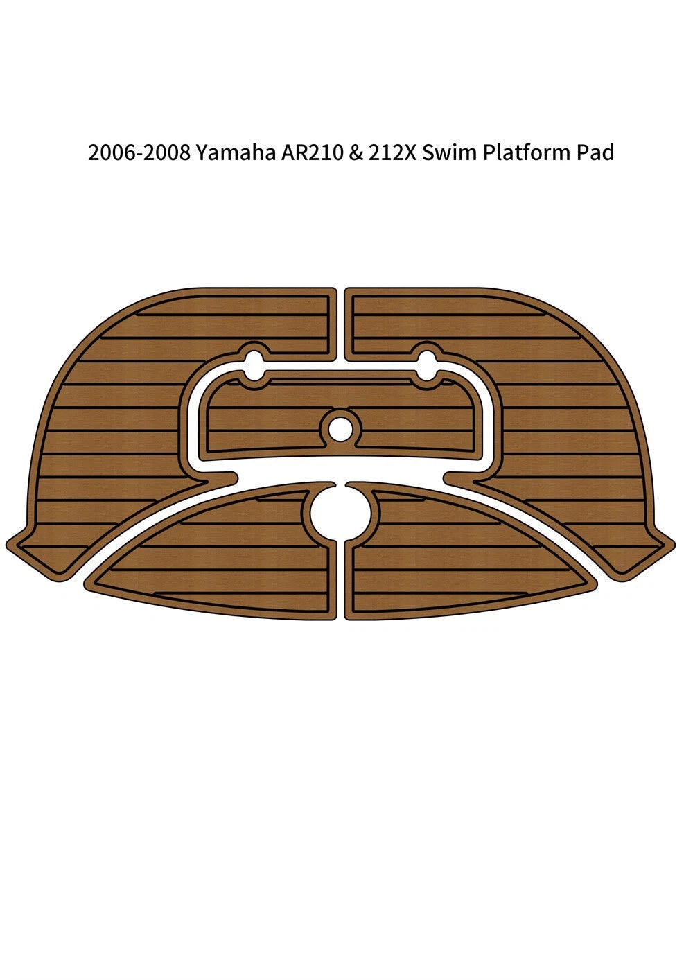 Swim Platform Pad for Yamaha AR210 212X (2006–2008) EVA Foam Teak Deck