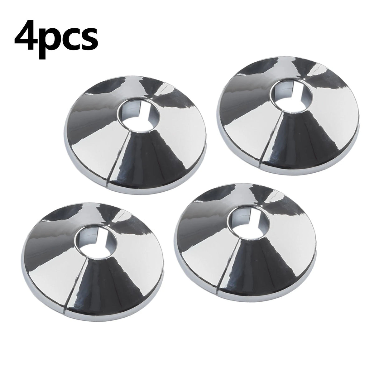 Set of 2 Chrome Radiator Pipe Covers for Automotive Applications