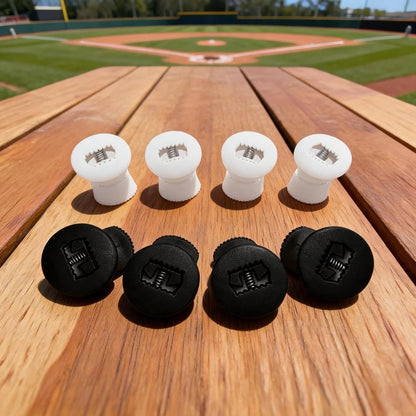 8 Pack Baseball Glove Spring Locks - Plastic Single Hole Cord Locks