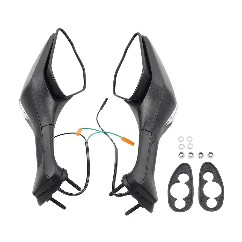 1 Pair Side Rear View Mirrors with Indicators for Honda CBR1000RR (2017–2024)