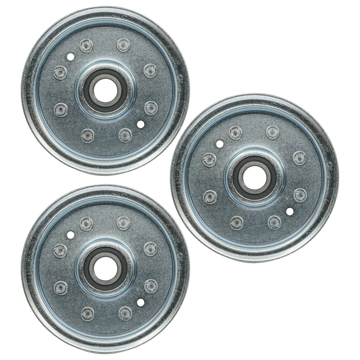 Mower Deck Idler Pulley Replacement for John Deere Z245 Z355E (Qty 3) (2005–2010)
