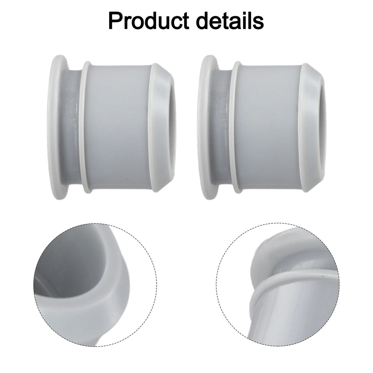 2X Pool Water Inlet Connectors B C Adapter 0.98x1.22in for Efficient Flow