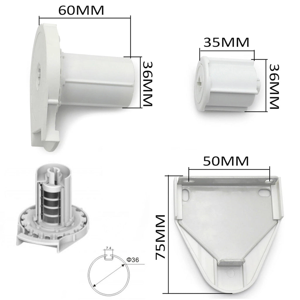 Installation Bracket for Sunshade Roller Blinds (38mm)